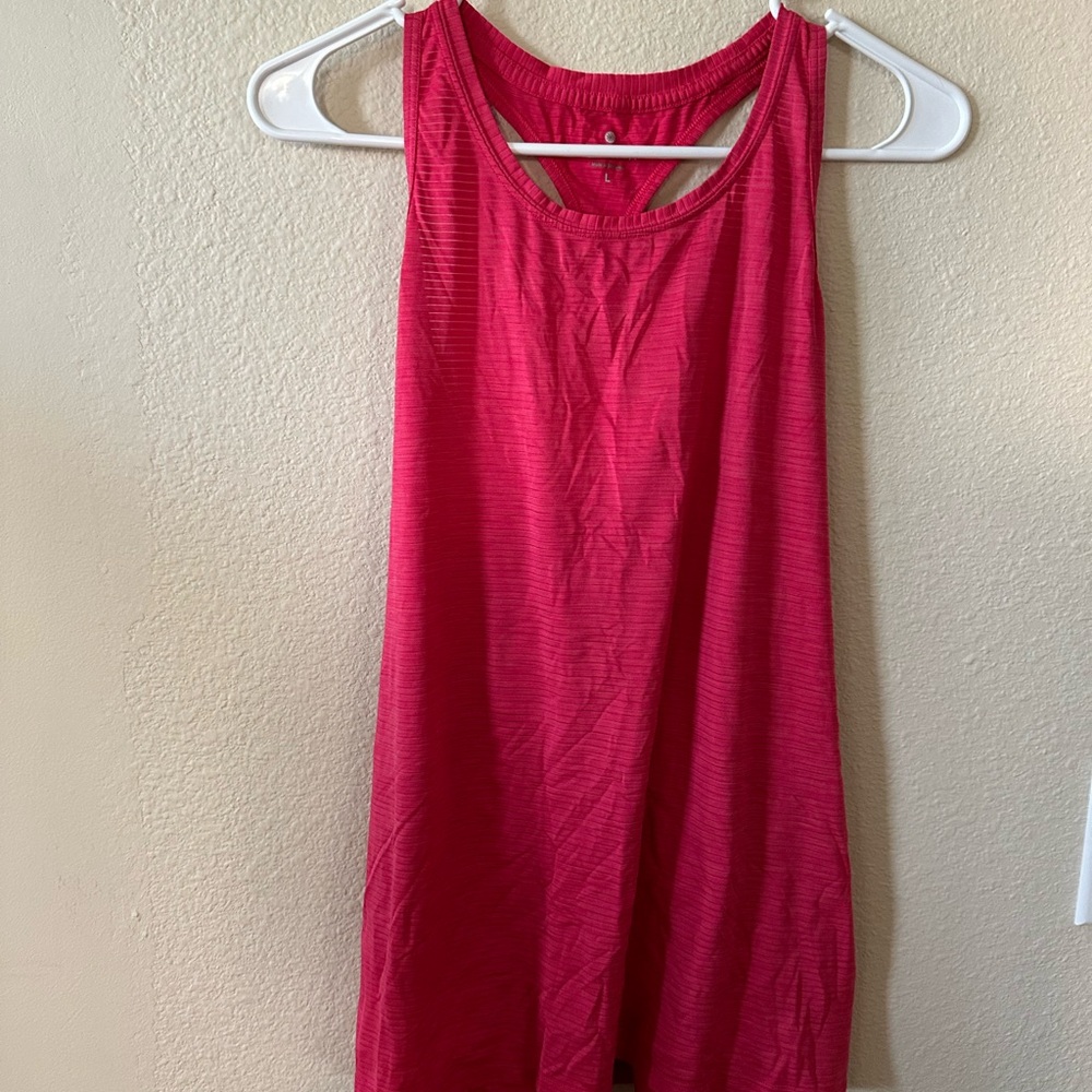 Athleta Women's Sleeveless Ribbed Tank Top - Pink size L/ NWOT B169